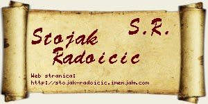 Stojak Radoičić vizit kartica